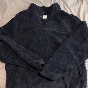 Men's Dark Blue Zip-Up Sweater